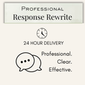 Professional Response Rewrite