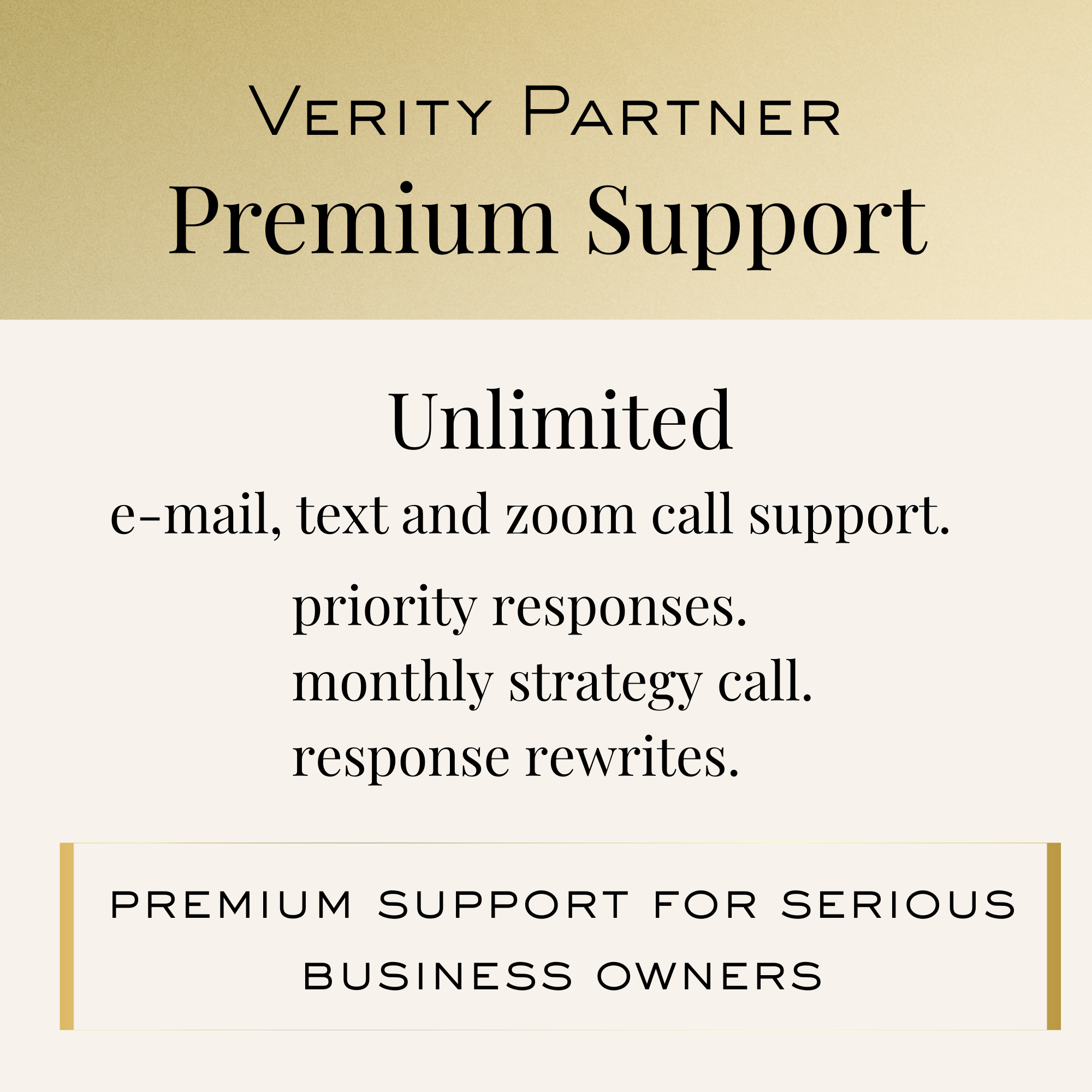 Verity Partner Support